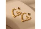 Stylish Heart Earrings For Daily Wear