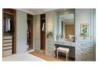 Stylish Sliding Wardrobes with Built-In Dressing Table