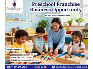 Preschool Franchise Business Opportunity | Montessori Franchise in India