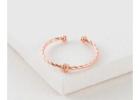 Shop Glam Hypoallergenic Jewelry – All Tied Up Ring in Rose Gold