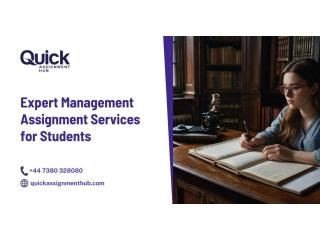 Expert Management Assignment Services for Students – Fast & Reliable Help