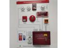 Fire fighting gas extinguish alarm panel 4 zone