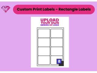 Custom Personalised Rectangle Stickers 99.1 x 67.7mm | Matt Labels