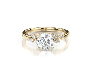 Gold Trilogy Engagement Ring: Classic Beauty with a Touch of Luxury