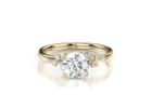 Gold Trilogy Engagement Ring: Classic Beauty with a Touch of Luxury