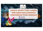 Explore Global Trade Insights with Cybex Exim Solutions International Trade Database