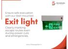 Keep Your Workplace Safe with Reliable Emergency Exit Lights from Fire Supplies