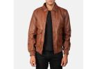 Leather Clan's Coffmen Brown A2 Leather Bomber Jacket