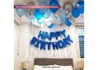  Blue and Silver Birthday Balloon Decoration Set in Dubai! 