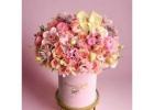 Precious Pink Baby Girl Flower Arrangements with Boxed Roses