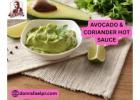 Delicious Avocado & Coriander Hot Sauce for Meal 