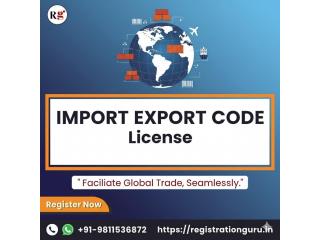 Import Export Code License Registration Service