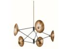 Axel Light | Modern Ceiling Light with Soft Black & Patina Brass Accents