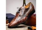 Genuine Alligator Shoes for Men – Luxury Dress Shoes