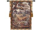 Hunters Resting Vertical Italian Tapestry Wall Hanging