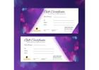 Custom Gift Certificates Printing