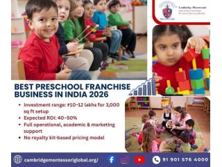 Best Preschool Franchise Business in India 2026