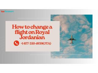 How to change a flight on Royal Jordanian