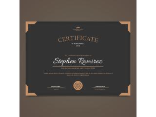 Frameless Certificate Frame