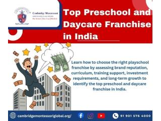 Top Preschool and Daycare Franchise in India