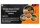 Simple Steps to Get FSSAI License Online