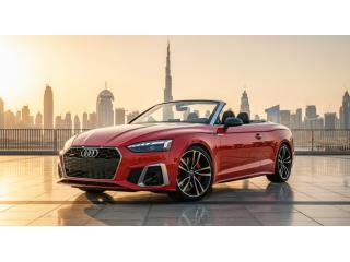 Audi A5 Cabrio (Red) Convertible Rental in Dubai – Drive in Total Style