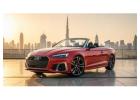 Audi A5 Cabrio (Red) Convertible Rental in Dubai – Drive in Total Style