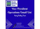 VP Operations Email Address List A Strategic Resource for Targeting Senior Operations Leaders