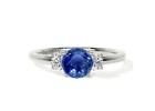 Buy Natural Blue Sapphire and Diamond Ring Online | GemsNY