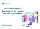 Trusted eCommerce Development Services for Fast and Secure Stores