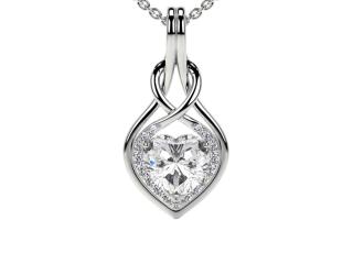 IGI Certified Heart Shape Lab Diamond Necklace