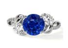 Premium Nature Rings in Natural Blue Sapphire Diamond Ring