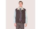 Order Stylish Shearling Vests for Mens for Cold Weather