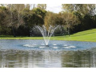 Fountain Installation in the Pond