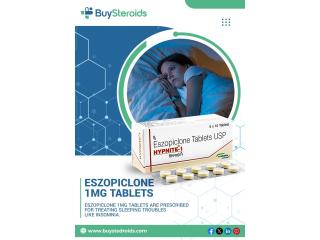 Buy EsZopiclone 1 MG Tablets Online - Buy Steroids