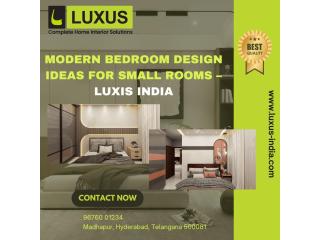 Modern Bedroom Design Ideas for Small Rooms – Luxis India