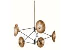 Axel Light | Modern Ceiling Light with Soft Black & Patina Brass Accents