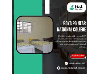 Boys PG near National College | Nest Stay Home