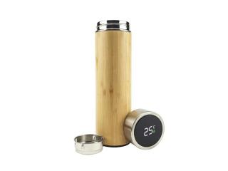 Bamboo Flask with Temperature Display