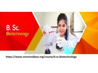 Bsc course biotechnology