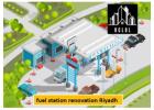 Fuel Station Renovation Riyadh | Alojian
