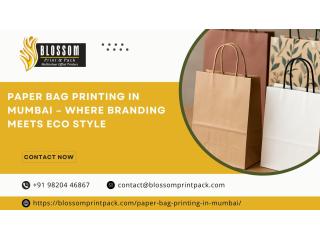 Paper Bag Printing in Mumbai – Where Branding Meets Eco Style