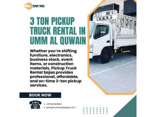 3 Ton Pickup Truck Rental in Umm Al Quwain! Call Us at +971 527 821 900