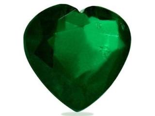 Find Heart-Shaped Emerald Stone with high Quality 3.19ct