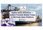 Cybex Exim Solutions — India’s Trusted Global Trade & HS Code Data Platform