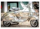 Vespa Struzzo with Full StainlessSteel Sidecar Restored by Scooter99 