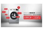 Bosch Washing Machine Error Codes