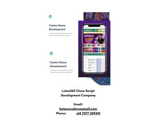 Build a Full-Featured Betting Website Easily with Lotus365 Clone Script