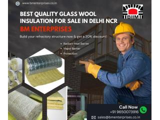 Best quality glass wool insulation for sale in Delhi