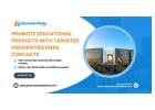 Promote Educational Products with Targeted Universities Email Contacts | EducationDataLists
